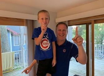 Matt Cunningham and his nephew